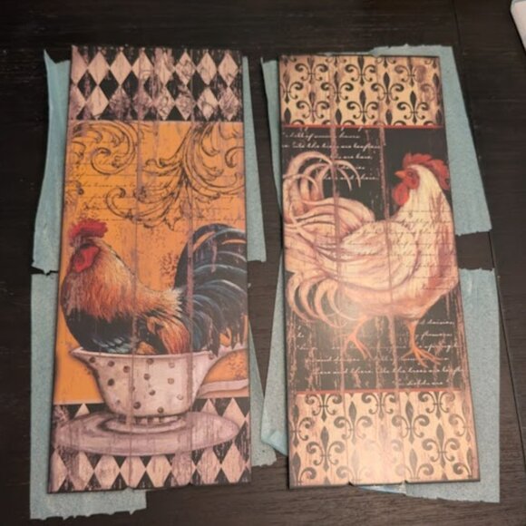 Other - HOME ACCENTS- Country Style Rooster Wall Decor (2)